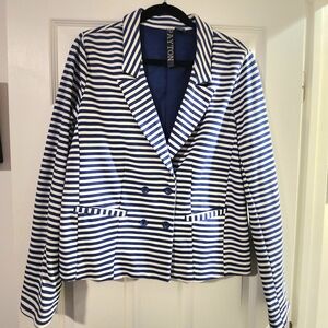 PAYTON Women's Blue Striped Jacket